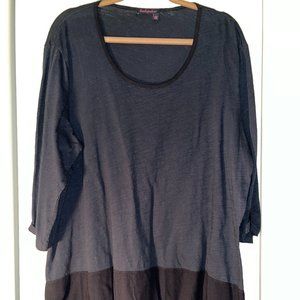 Fresh Produce Black Tunic 2X